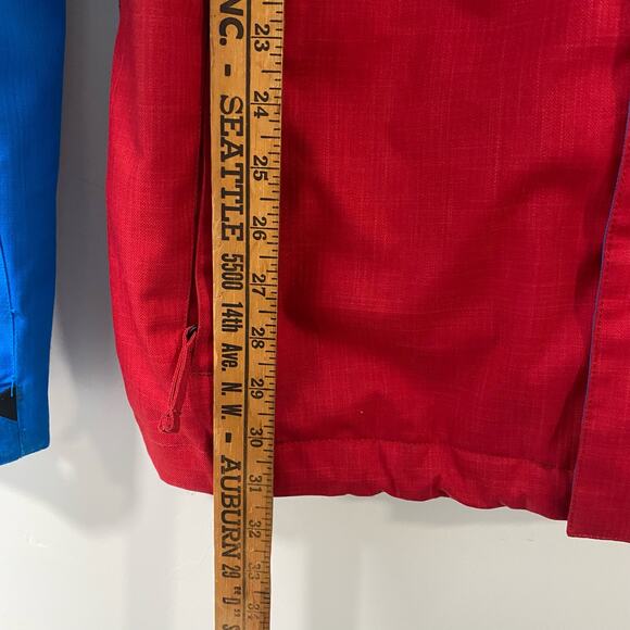 Volcom Men's Retrospec Ski Jacket Coat Snowboard Snow Blue Red Mountain Medium - Picture 11 of 11